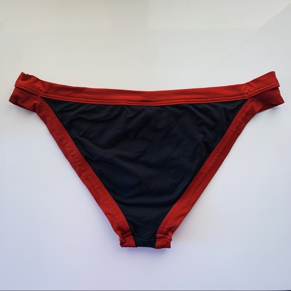 L*Space Navy and Red Bikini Bottoms - Picture 2 of 3
